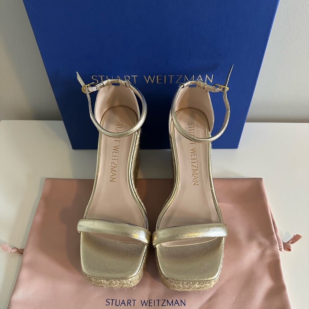 Stuart Weitzman Nudist Espadrille Wedge